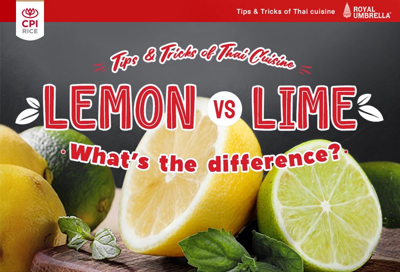 Lemon Vs Lime What's The Difference - CP THAIRICE