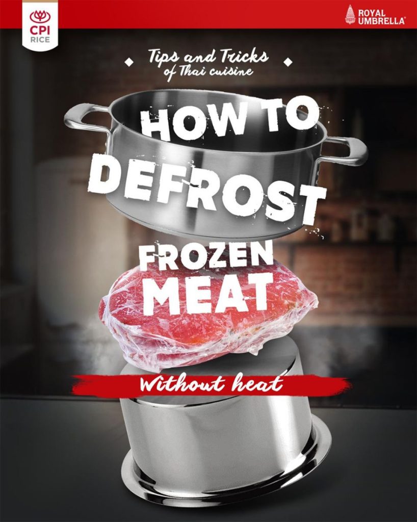 How to defrost Frozen Meat without heat
